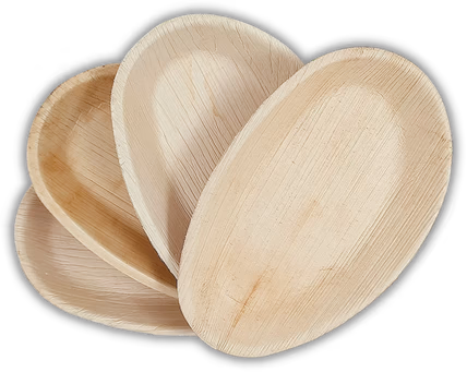 7x5 Oval Areca Leaf Plate Tray wholesale exporter catalog
